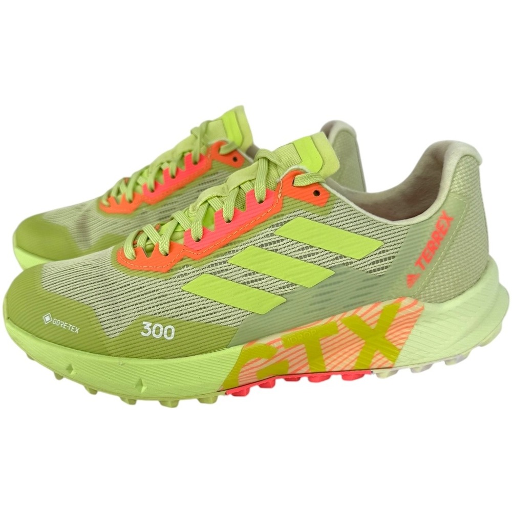 Adidas Womens Terrex Swift R3 Gore Tex Trail Running Shoes‎ Size 9 Lime Green